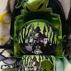 Disney Green and Black Backpack Oogie Boogie